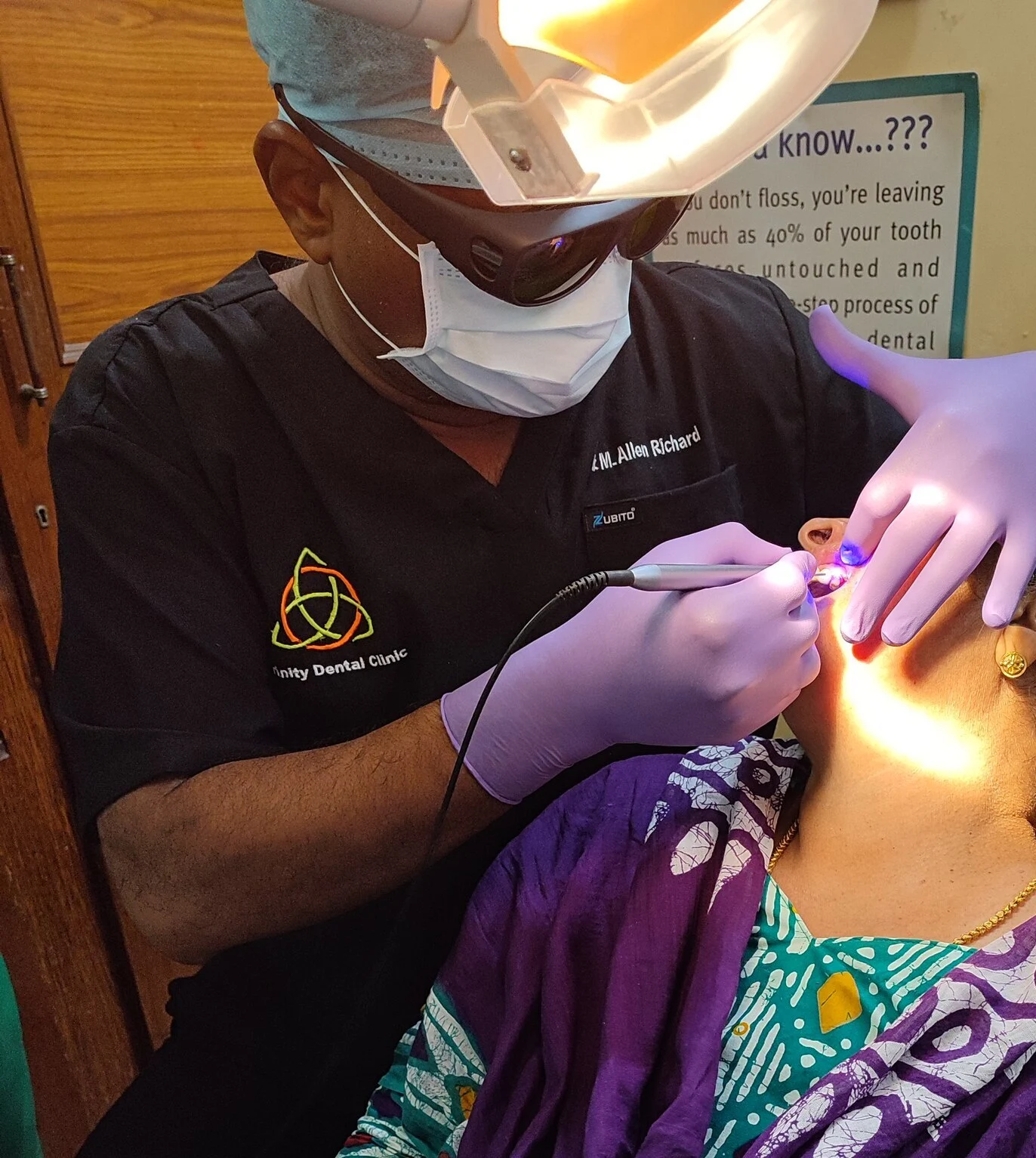 Dr. Allen Richard performing surgery